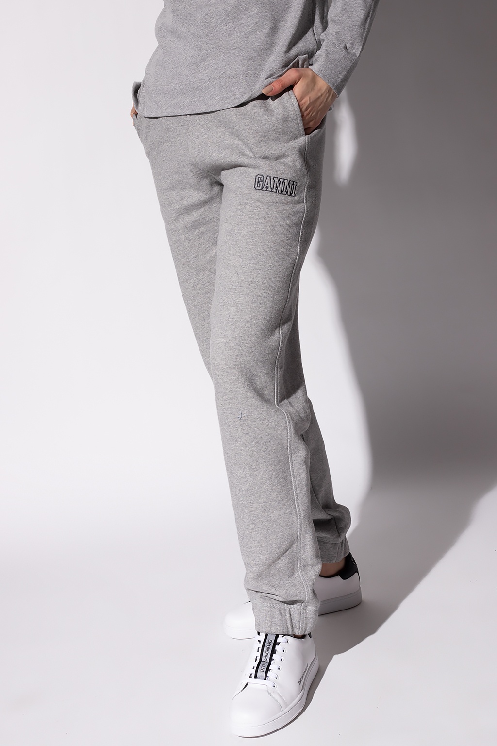 Ganni Sweatpants with logo